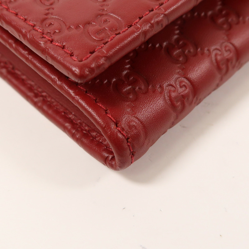 GUCCI 牛皮皮革Long Wallet金扣長錢包-10