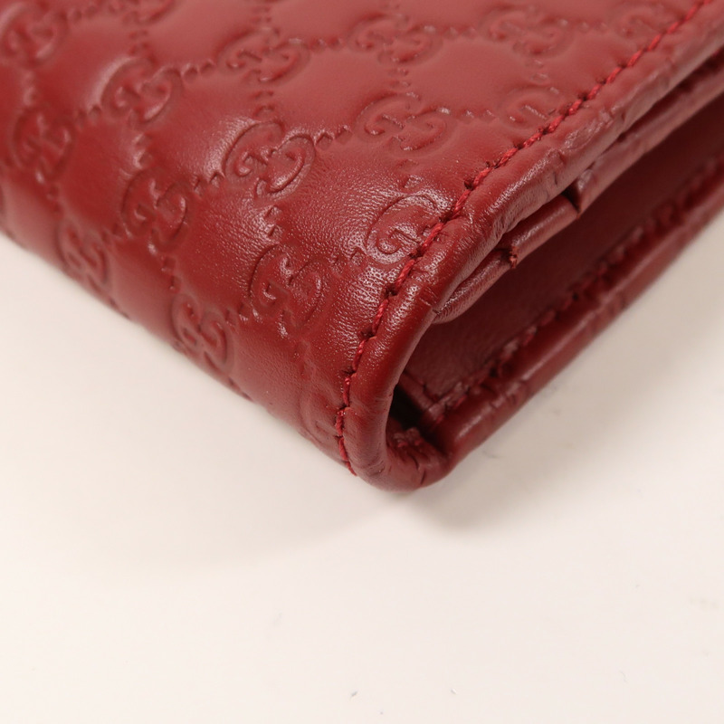 GUCCI 牛皮皮革Long Wallet金扣長錢包-11