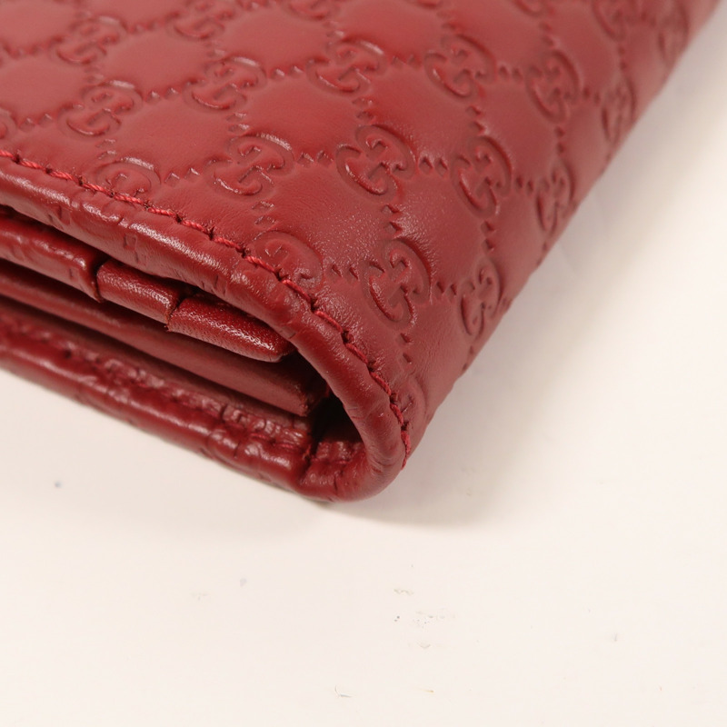 GUCCI 牛皮皮革Long Wallet金扣長錢包-12