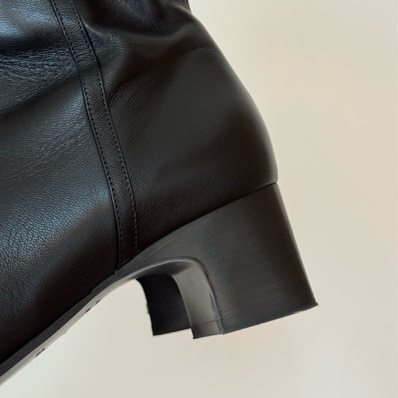 Hermes愛馬仕短靴37 銀釦H logo-8