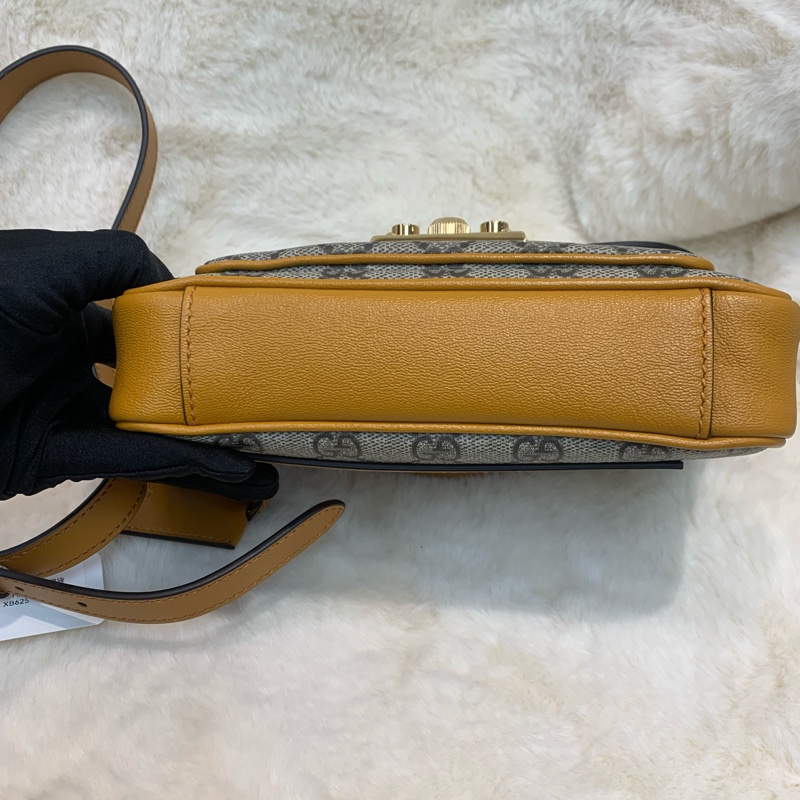 Gucci Padlock small shoulder bag 白色拼老花 XB625-4
