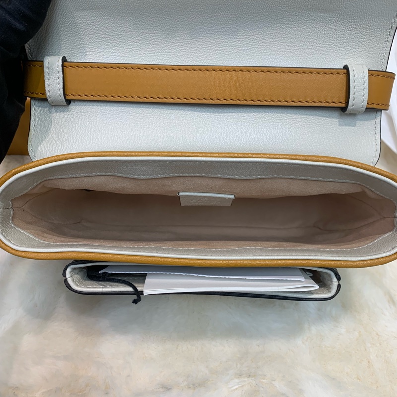Gucci Padlock small shoulder bag 白色拼老花 XB625-6