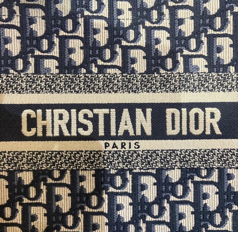 SHIHNA名牌精品*Dior Book Tote 藍色老花 刺繡小型托特包-2