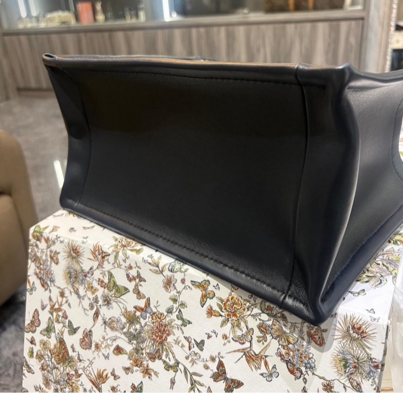 SHIHNA名牌精品*Dior Book Tote 藍色老花 刺繡小型托特包-6