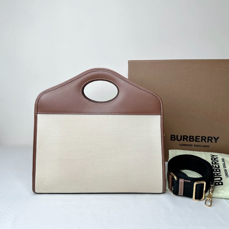 BURBERRY 大款Pocket帆布手提包-1