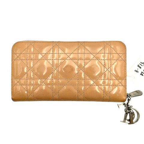 【美收精品】DIOR 粉色長夾 B-813【隔月月中將轉賣至日本 上架期限30天】