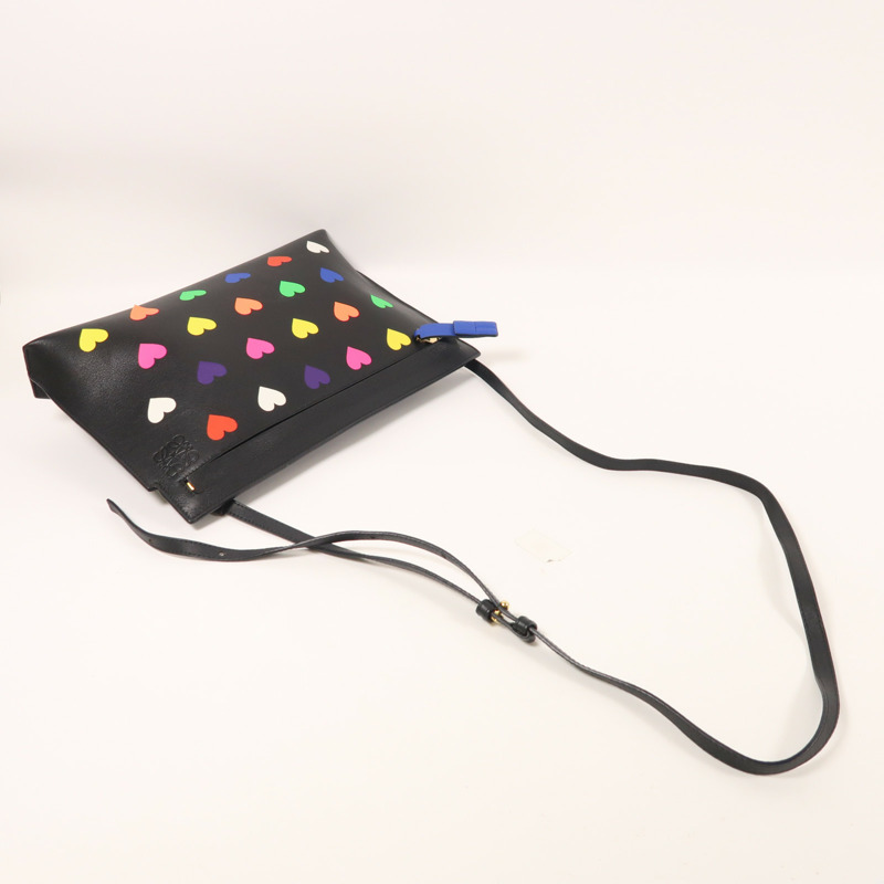 LOEWE 牛皮皮革Shoulder Bag金扣肩背袋-7