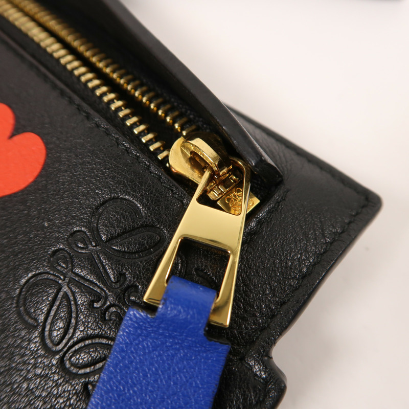 LOEWE 牛皮皮革Shoulder Bag金扣肩背袋-13