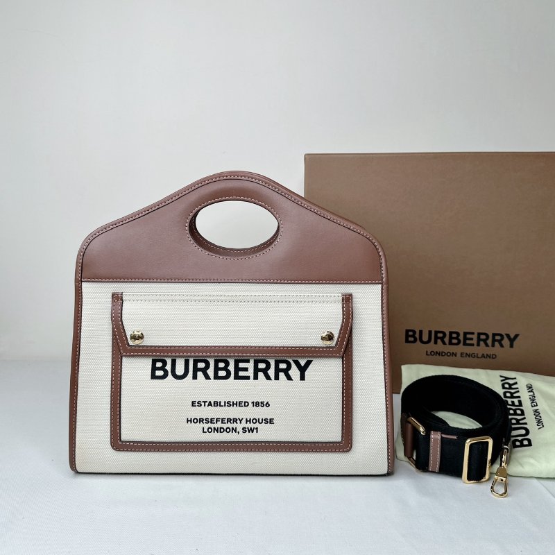BURBERRY 大款Pocket帆布手提包-0