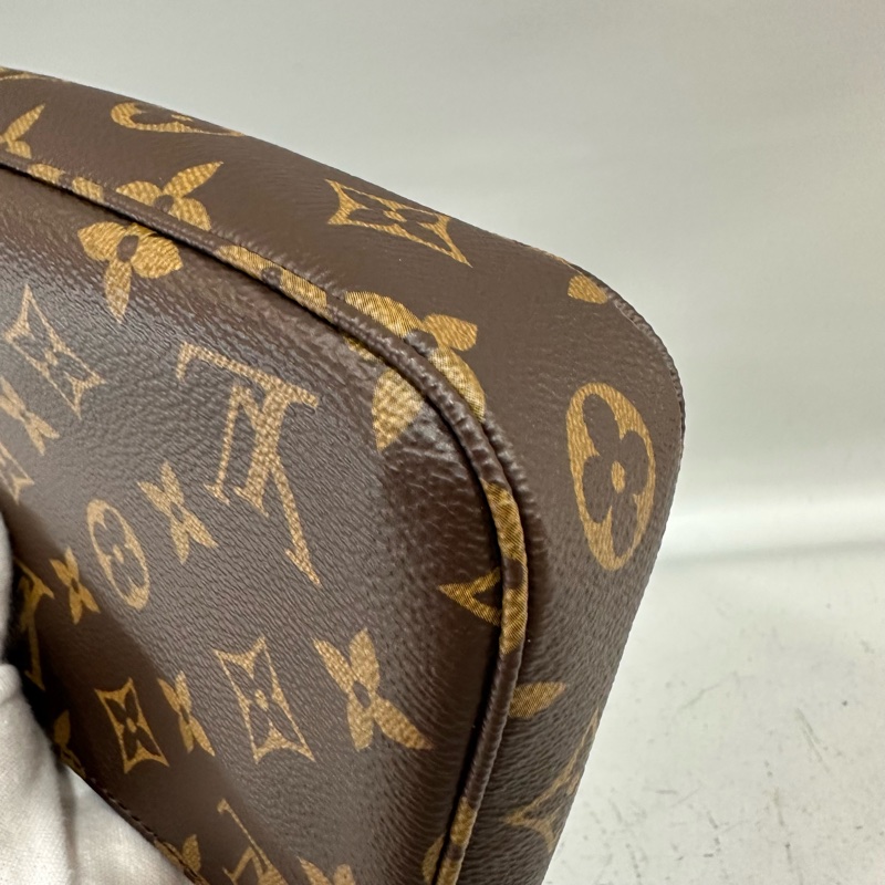 LV M82766 老花金鏈腋下包 麻將包-7