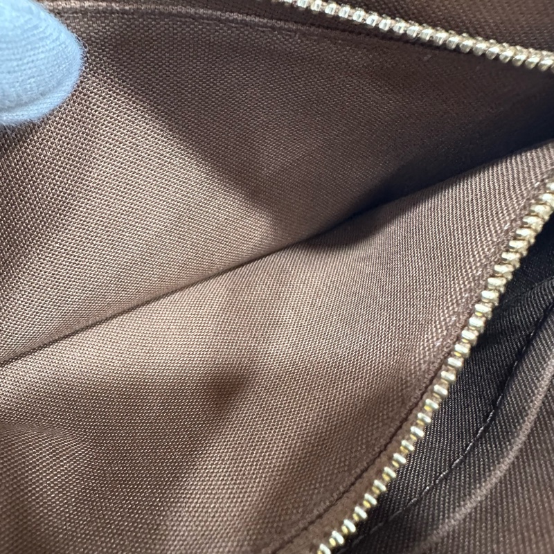 LV M82766 老花金鏈腋下包 麻將包-30