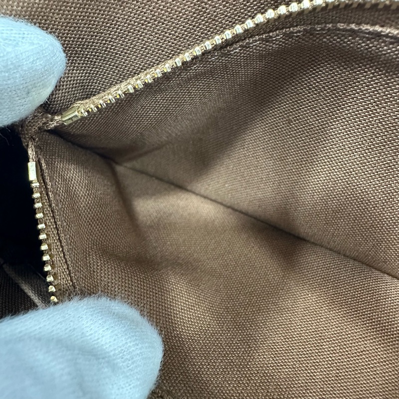 LV M82766 老花金鏈腋下包 麻將包-31