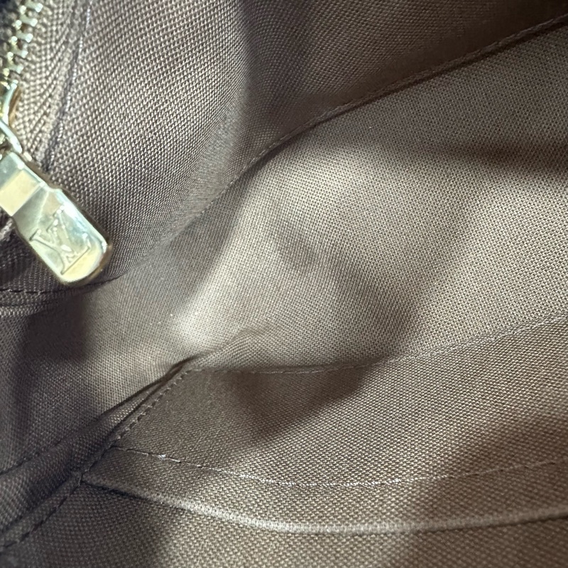 LV M82766 老花金鏈腋下包 麻將包-33