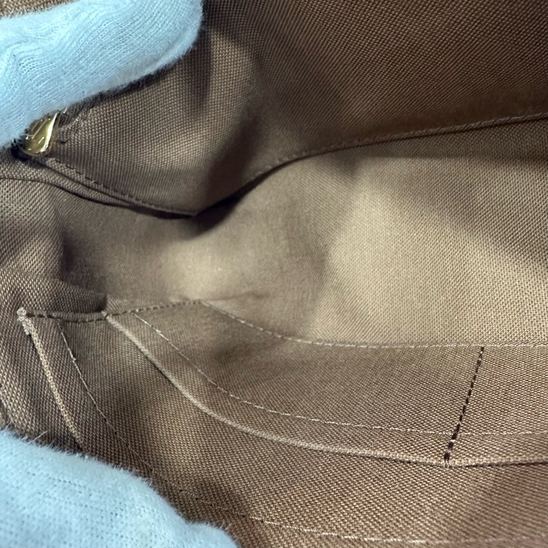 LV M82766 老花金鏈腋下包 麻將包-34