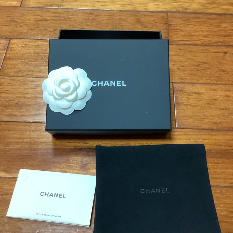 CHANEL經典黑色拉鍊卡包零錢包#晶片款喔~-1