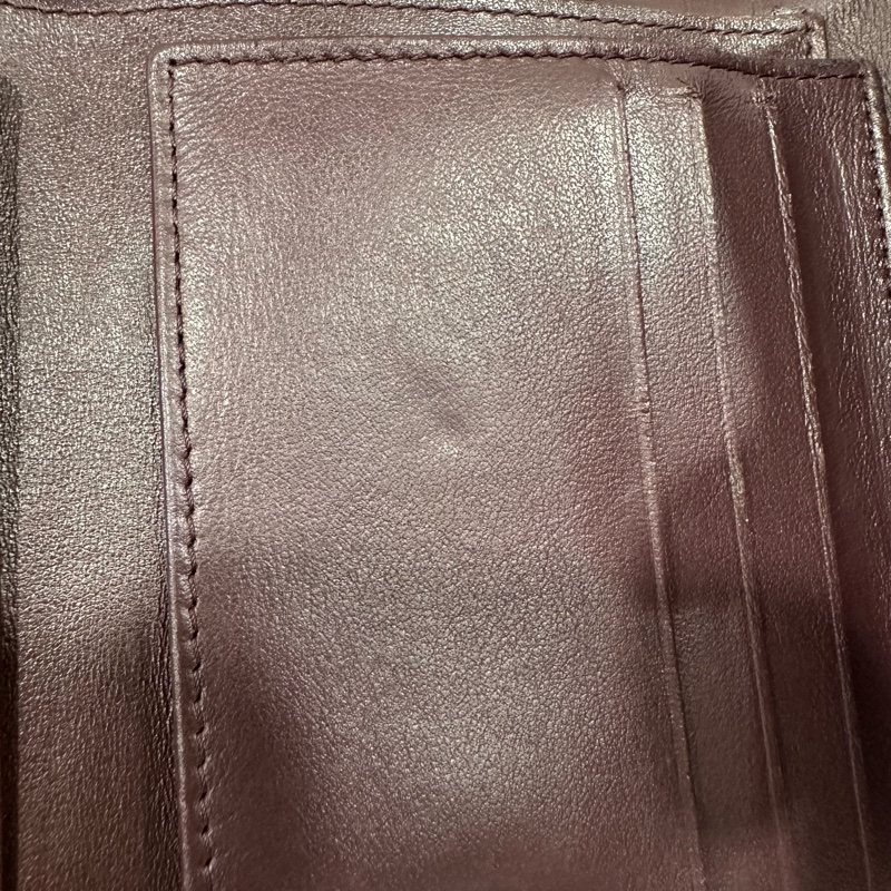 chanel A82288 黑荔枝皮金釦三折短夾-22