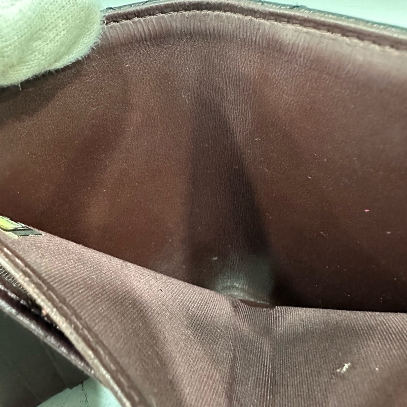 chanel A82288 黑荔枝皮金釦三折短夾-40