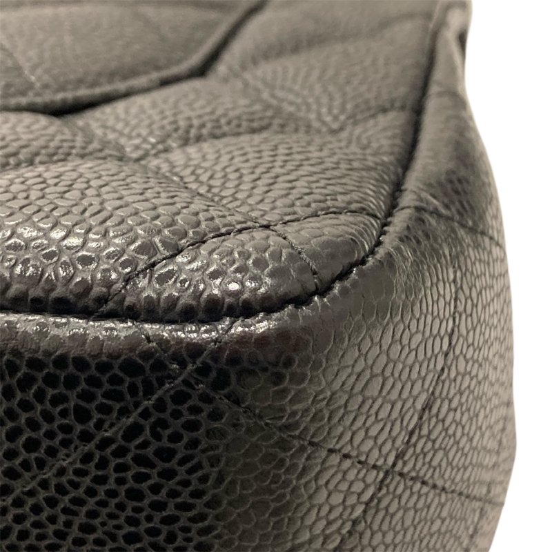 CHANEL 香奈兒 CHANEL CF30 Jumbo 雙翻蓋 荔枝牛皮 肩背包 黑色 金釦-9