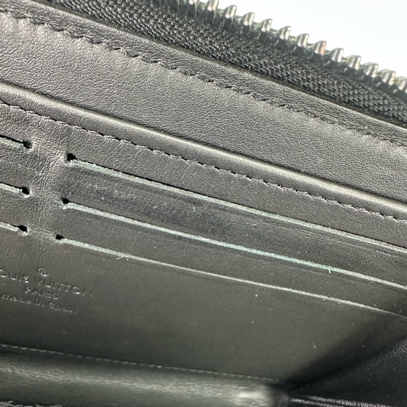 LV Trunk Zippy Wallet 黑色老花長銀包 晶片款-7