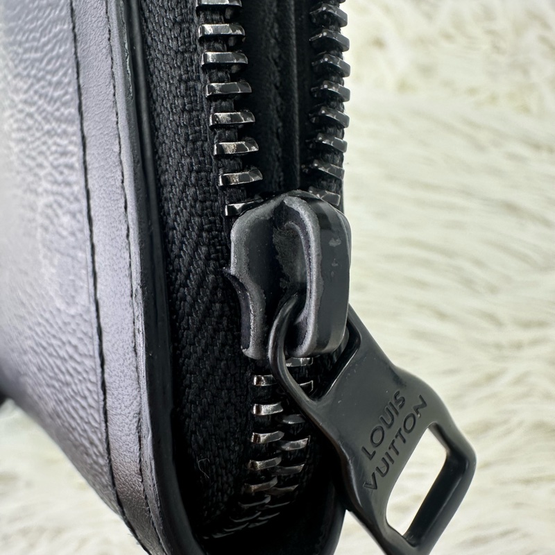 LV Trunk Zippy Wallet 黑色老花長銀包 晶片款-19