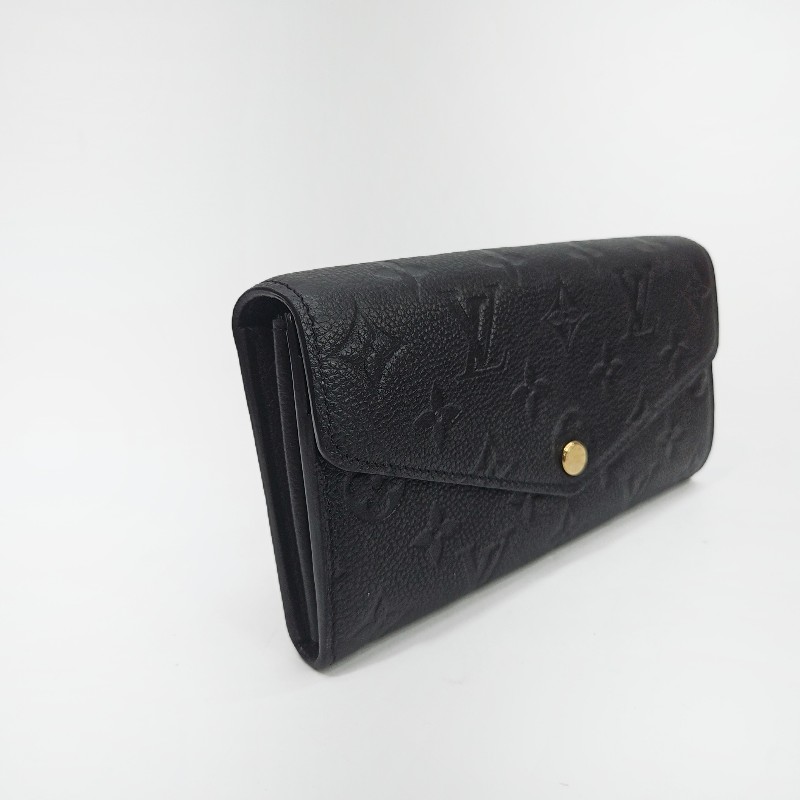 LV 黑牛皮Sarah 16卡信封長夾-3