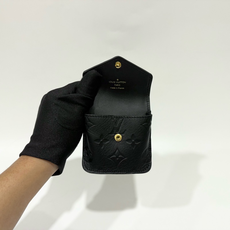 LV黑色壓紋牛皮UTILITY雙口袋肩背包M80450-11