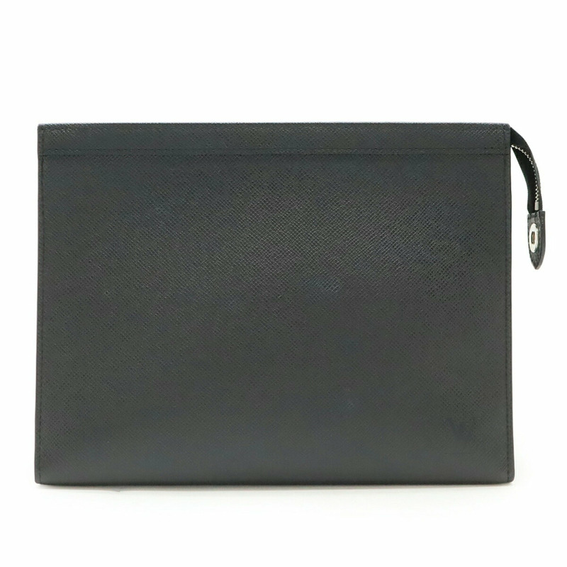 LOUIS VUITTON Taiga Pochette Voyage 中型小牛皮副包/手拿包,Noir Black,M30547-1
