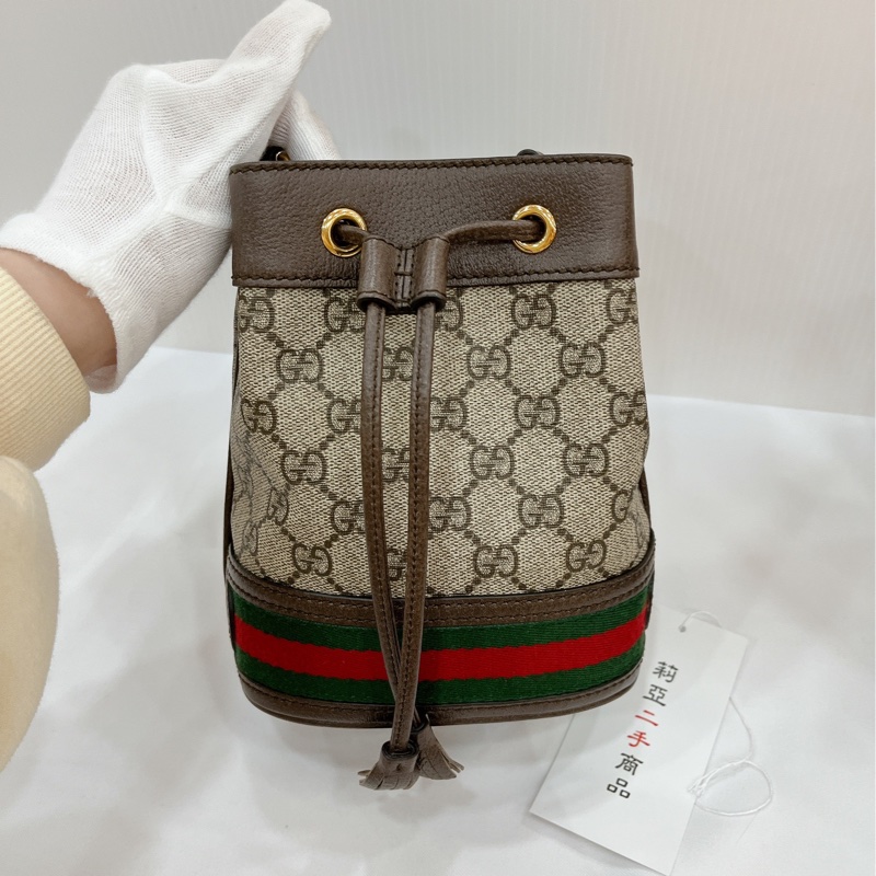 莉亞精品♡GUCCI 550620 mini水桶 九新美包-2