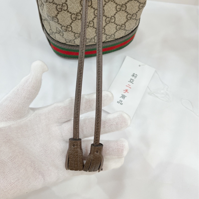 莉亞精品♡GUCCI 550620 mini水桶 九新美包-4