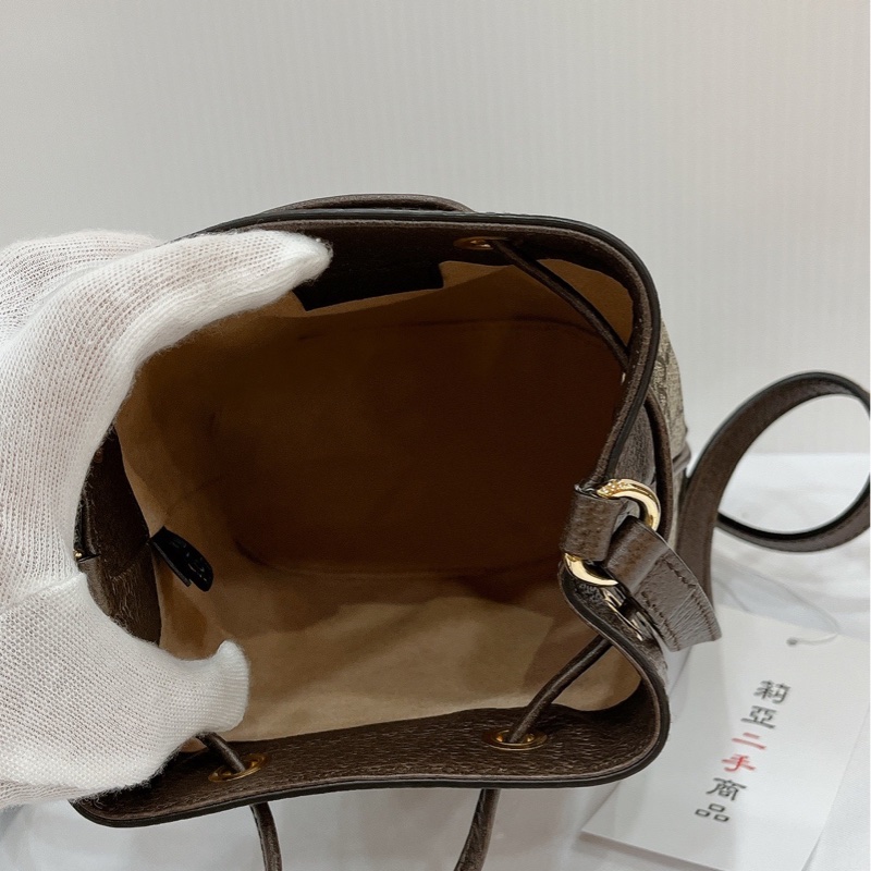 莉亞精品♡GUCCI 550620 mini水桶 九新美包-12