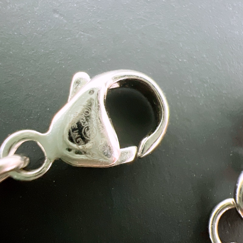 Chanel 23p 珍珠水鑽字母銀色短項鍊 choker-6