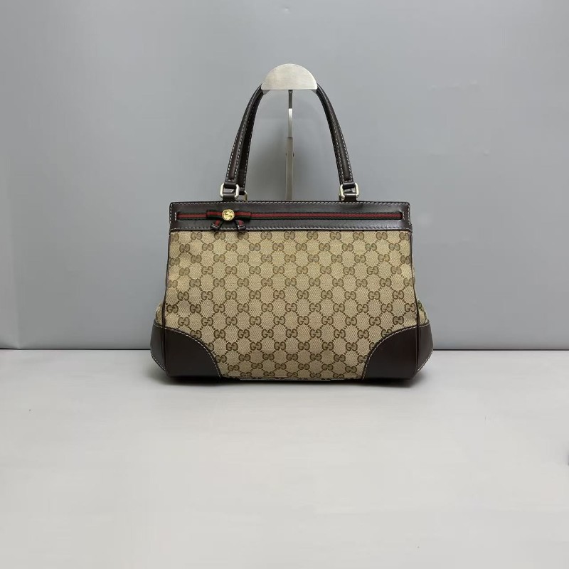 Gucci古馳 老花雙G蝴蝶結拼皮 手提包 肩背包-0