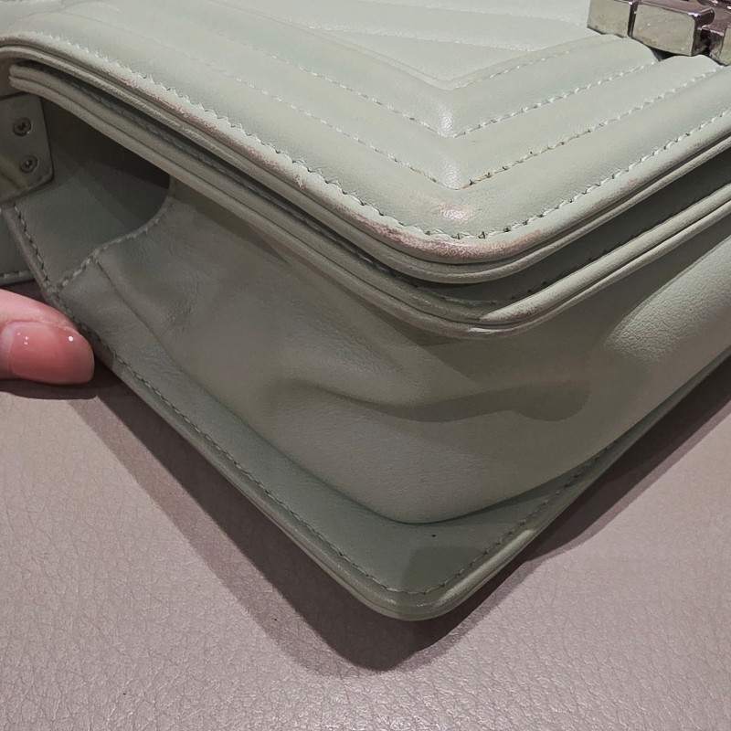 【Chanel】山形紋boy 20 牛油果綠-13