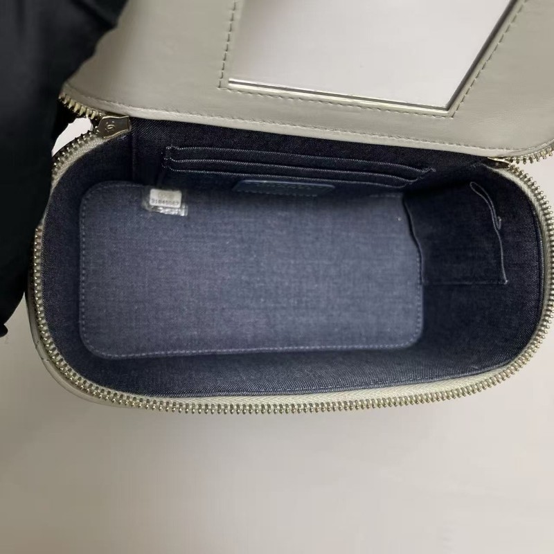 Chanel香奈兒 灰色全皮菱格盒子包 斜背包肩背包 31開-8