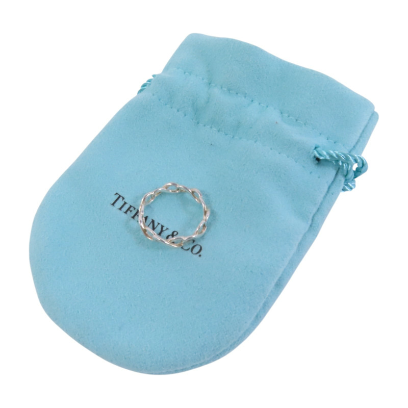 TIFFANY＆CO 925純銀Infinity Ring戒指US#3.75-5