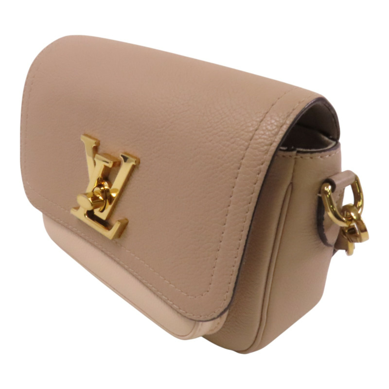 LOUIS VUITTON Greige Lockme Tender金扣肩背袋-2