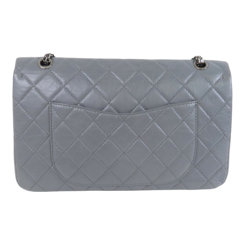 CHANEL 牛皮皮革2.55銀扣鏈帶肩背袋-1