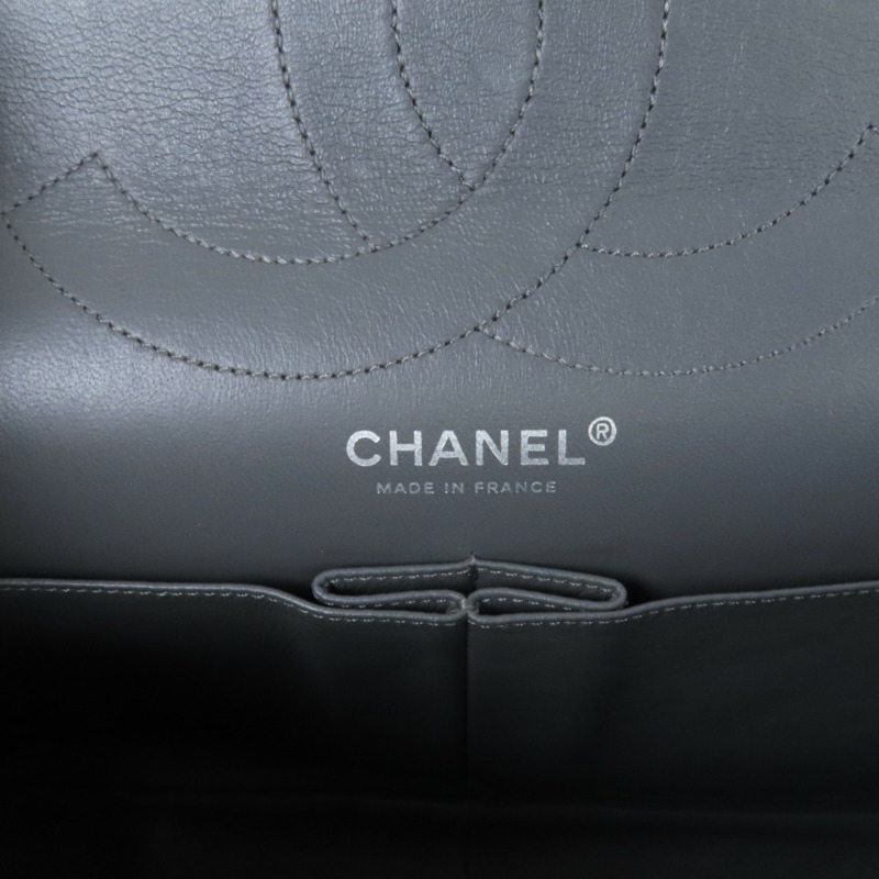 CHANEL 牛皮皮革2.55銀扣鏈帶肩背袋-5