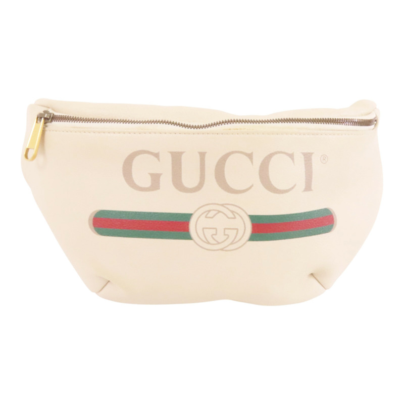 GUCCI 牛皮皮革Sherry金扣腰包-0