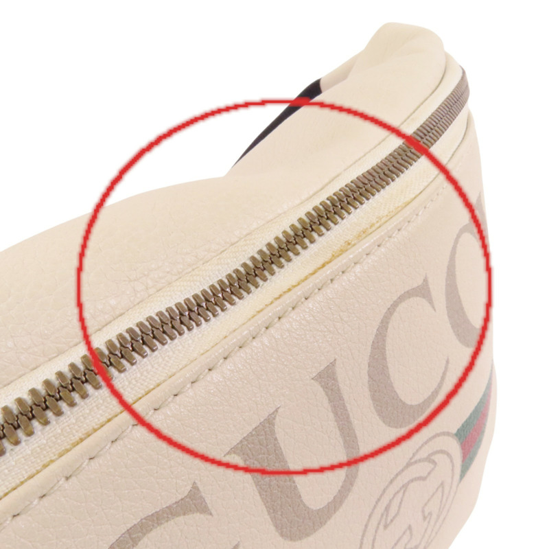 GUCCI 牛皮皮革Sherry金扣腰包-13