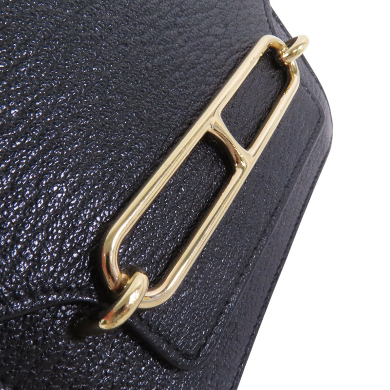 HERMES Chevre皮革Roulis Slim金扣短錢包-8