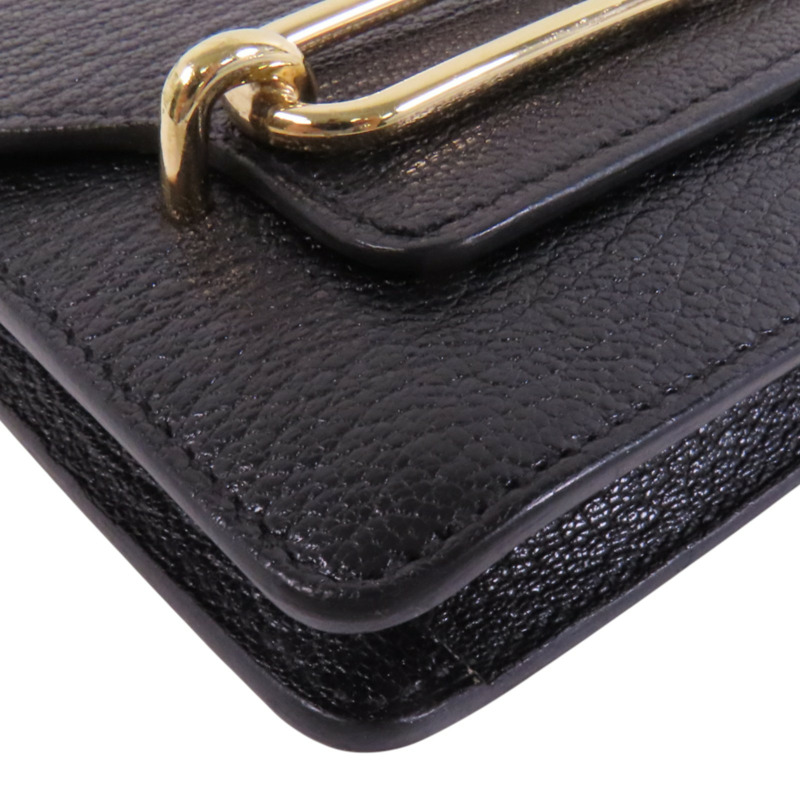 HERMES Chevre皮革Roulis Slim金扣短錢包-10