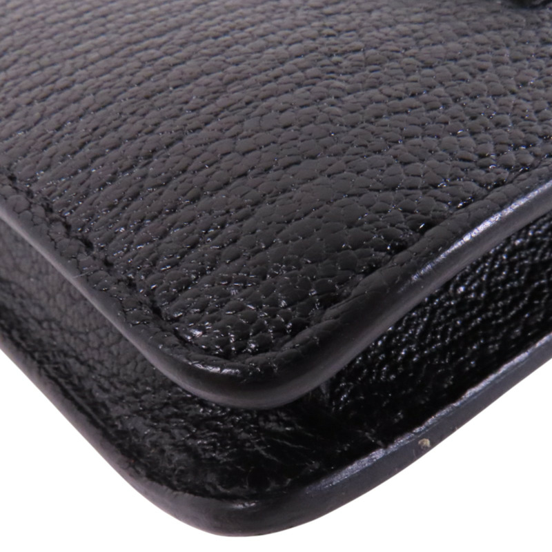 HERMES Chevre皮革Roulis Slim金扣短錢包-12