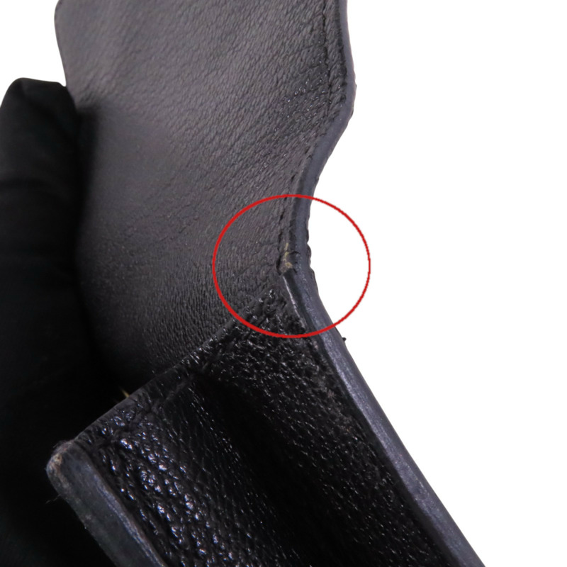 HERMES Chevre皮革Roulis Slim金扣短錢包-16