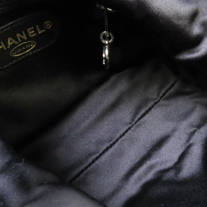 CHANEL 麂皮皮革Vintage Chain Shoulder Bag銀扣鏈帶肩背袋-3