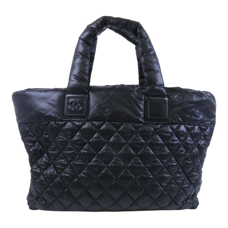 CHANEL 尼龍Coco Cocoon Large銀扣肩背袋-1