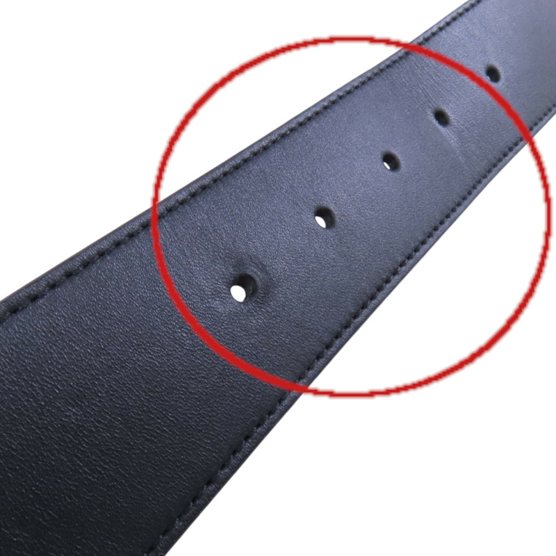 GUCCI 牛皮皮革GG Marmont Wide Belt金扣皮帶-10