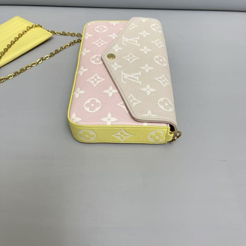 LV路易威登 全皮壓紋拼色三合一 肩背包 斜背包-4