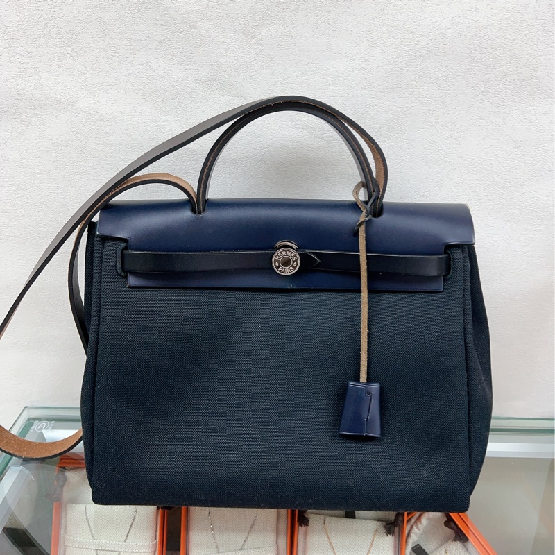 Hermes herbag 31 深藍色Y刻-0