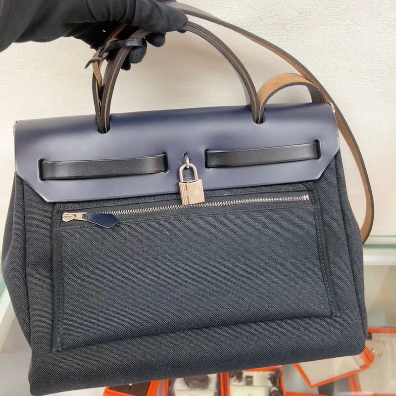 Hermes herbag 31 深藍色Y刻-5